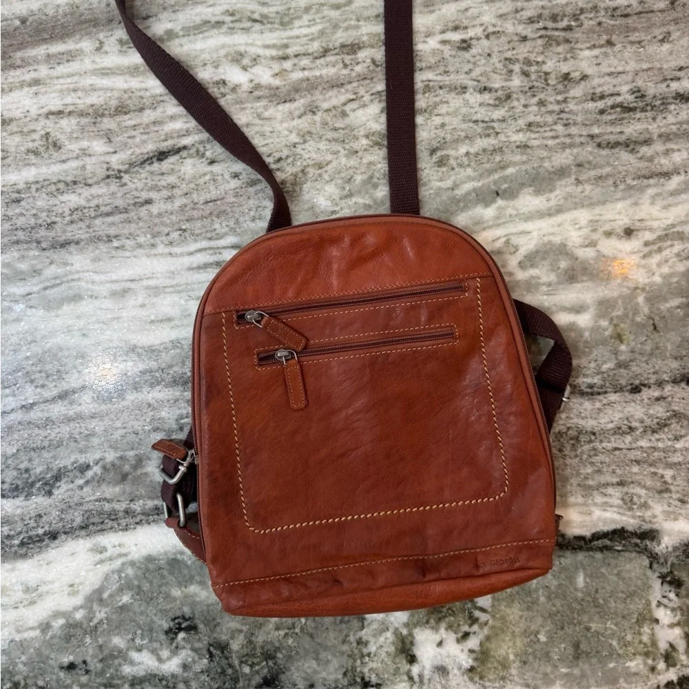 Jack Georges Voyager Genuine Leather Backpack